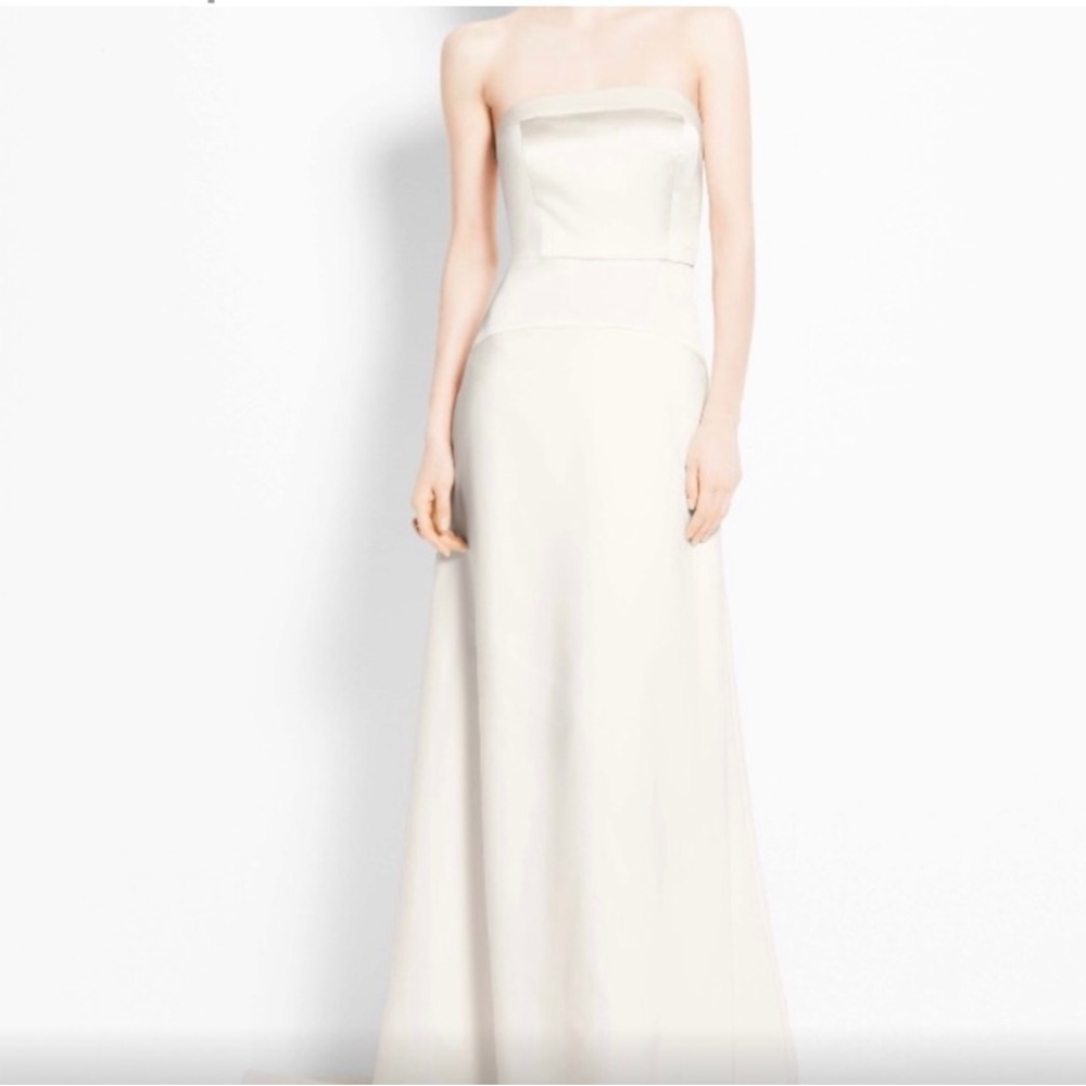 Ann Taylor Satin Bodice Wedding Gown Size 0 NWT